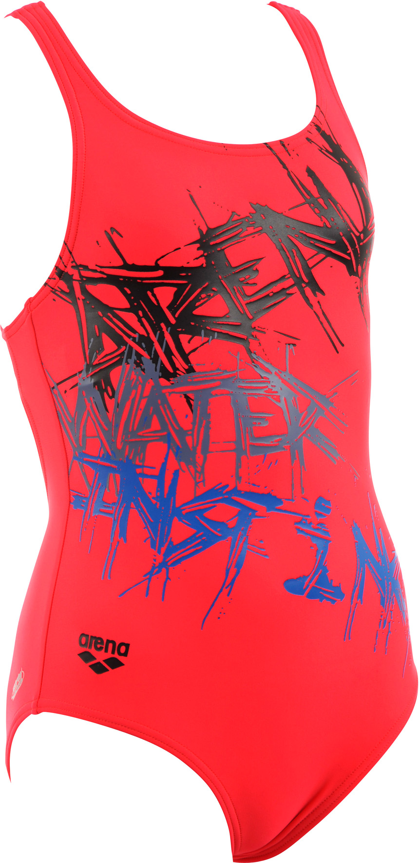 Schwimmanzug Spray Leuchtpink-164